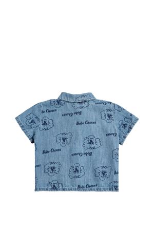 camicia in tessuto blu BOBO CHOSES KIDS | B126AB027.